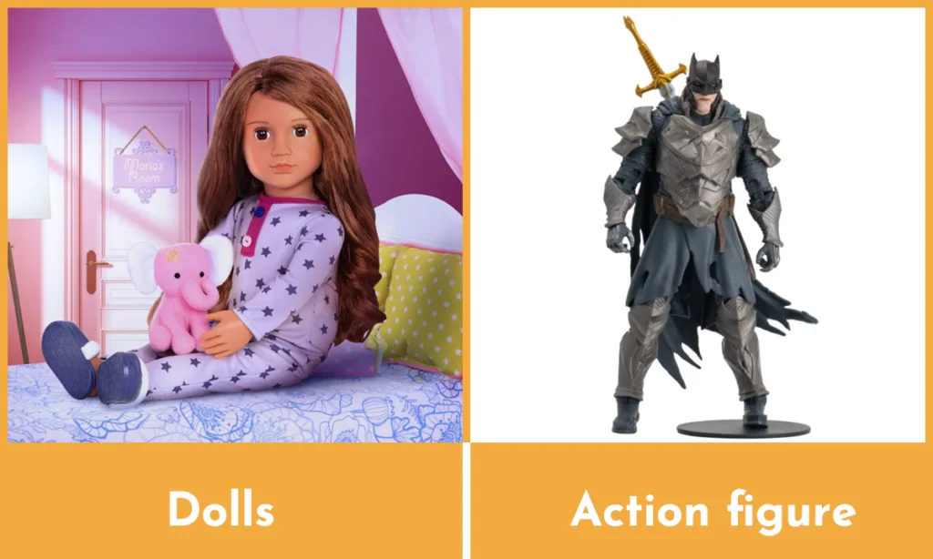 ¿Cuál es la diferencia entre una muñeca y una figura de acción imagen 3?